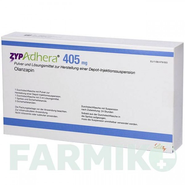 ЗІПАДЕРА (ZYPADHERA) 405 мг порошок 1 набор - Оланзапін 1 0 1 CAREFARM