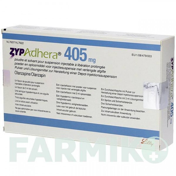 ЗІПАДЕРА (ZYPADHERA) 405 мг порошок 1 набор - Оланзапін DOCPHARM