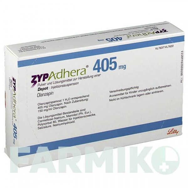 ЗІПАДЕРА (ZYPADHERA) 405 мг порошок 1 набор - Оланзапін LILLY