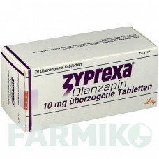 ЗІПРЕКСА (ZYPREXA) 10 мг таблетки 70 шт - Оланзапін LILLY