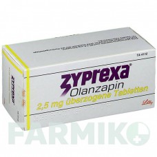 ЗІПРЕКСА (ZYPREXA) 2,5 мг таблетки 35 шт - Оланзапін LILLY