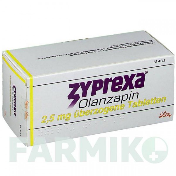 ЗІПРЕКСА (ZYPREXA) 2,5 мг таблетки 35 шт - Оланзапін LILLY