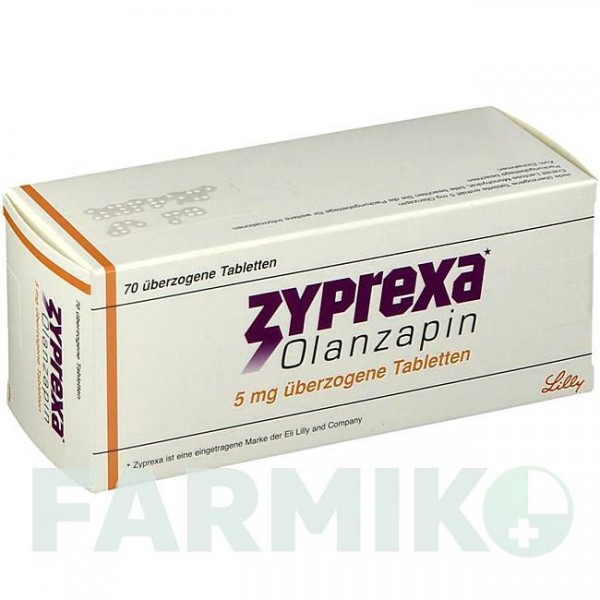 ЗІПРЕКСА (ZYPREXA) 5 мг таблетки 70 шт - Оланзапін KOHLPHARMA