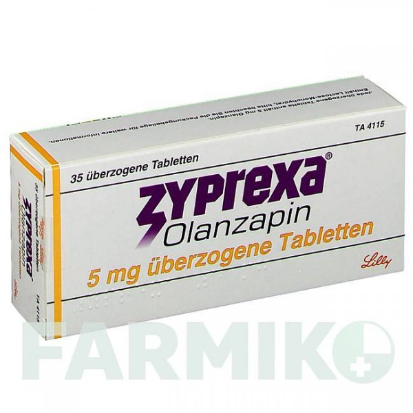 ЗИПРЕКСА (ZYPREXA) 5 мг таблетки 35 шт - Оланзапин LILLY