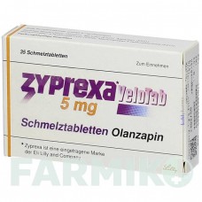 ЗИПРЕКСА ВЕЛОТАБ (ZYPREXA VELOTAB) 5 мг таблетки 35 шт - Оланзапин KOHLPHARMA