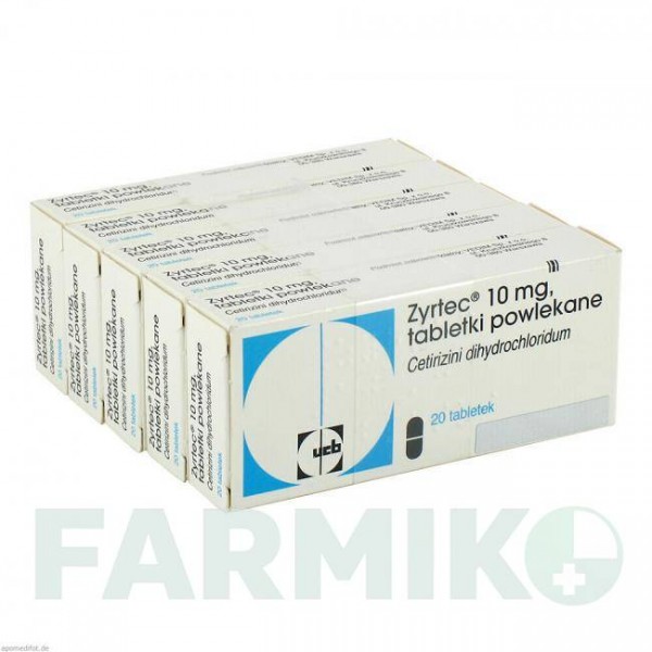 ЗИРТЕК (ZYRTEC) таблетки 100 шт - Цетиризин ACA MULLER-ADAG PHARMA