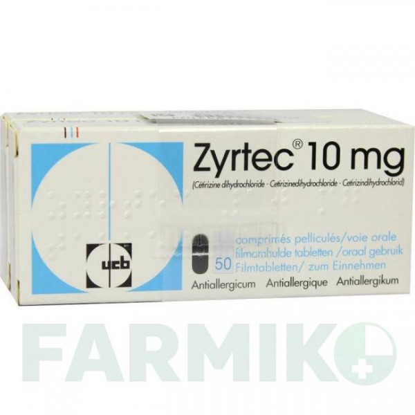 ЗИРТЕК (ZYRTEC) таблетки 100 шт - Цетиризин DOCPHARM